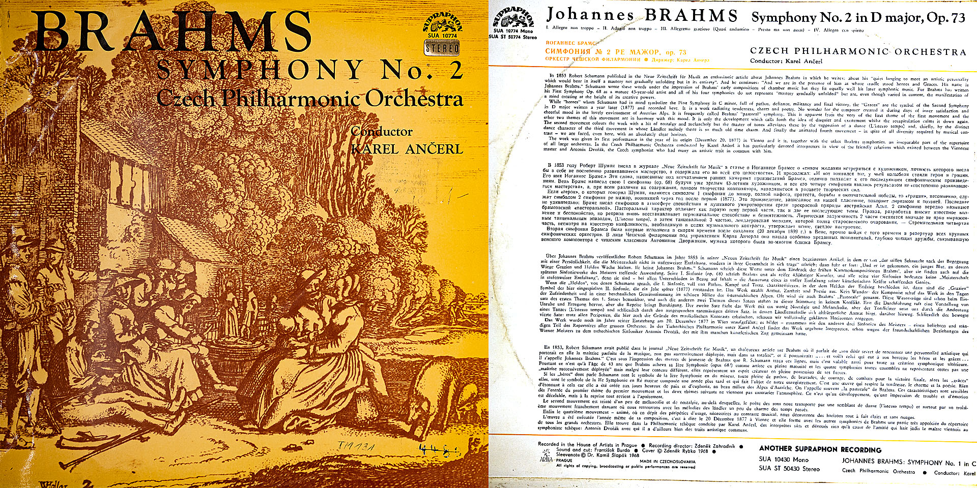 Brahms -  Symphony No. 2 - Czech Philharmonic Orchersta, Dirigent  Karel Ancerl